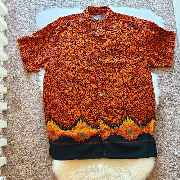 Y2K The Original Cascade Oversized Short Sleeve Button Down Shirt - Picture 1 of 4